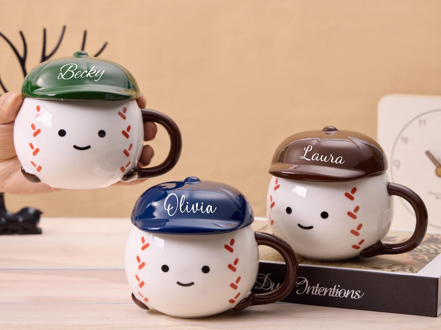 Personalized Ceramic Baseball Mug,Baseball Coach Gift,Baseball Coffee Mug,Baseball Fan Gifts,Baseball Gifts For Boyfriend,Gift for Him