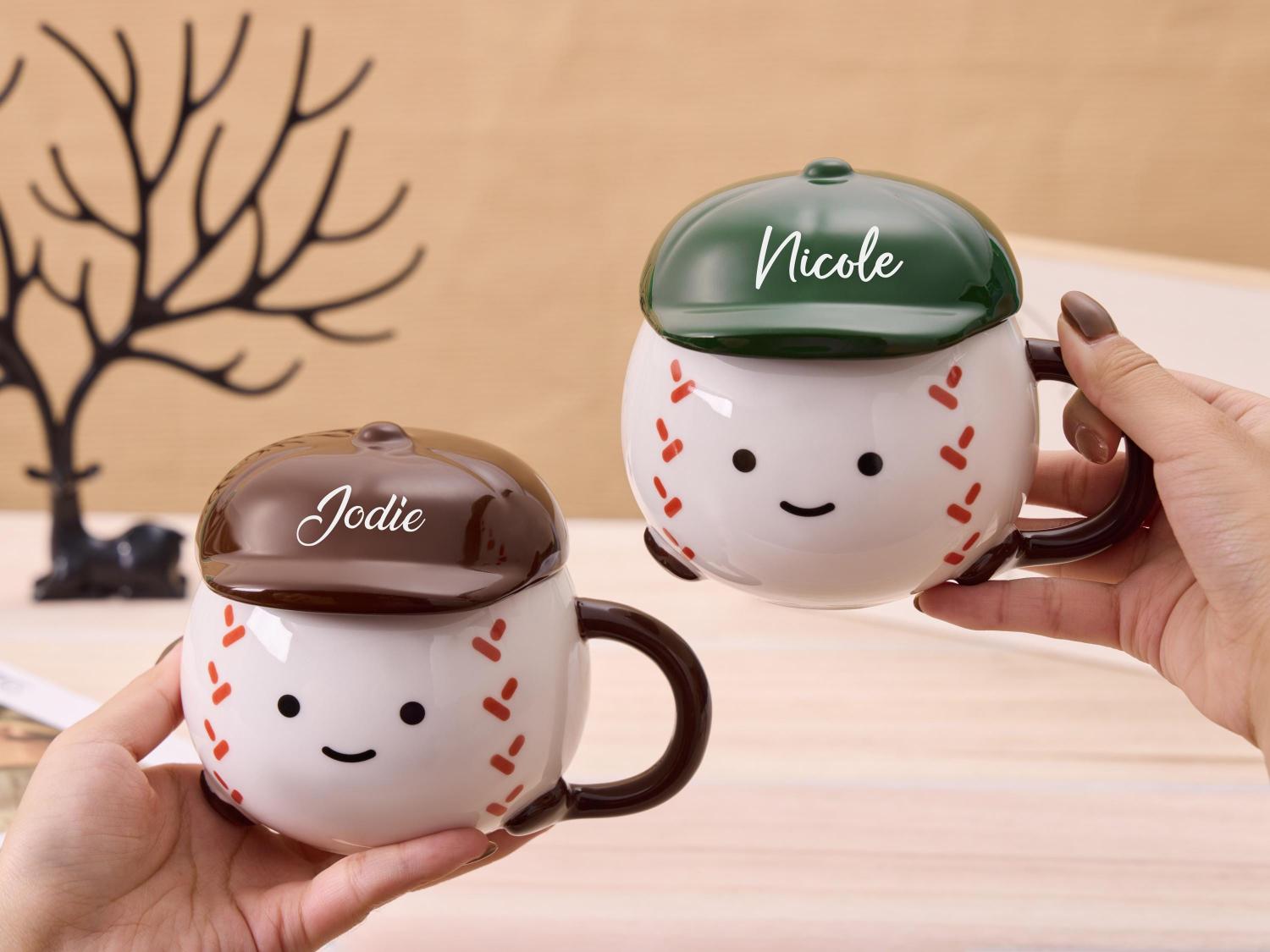 Personalized Ceramic Baseball Mug,Baseball Coach Gift,Baseball Coffee Mug,Baseball Fan Gifts,Baseball Gifts For Boyfriend,Gift for Him