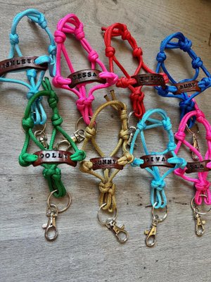 Personalized Horse Halter Key Chains - Assorted colors - Gift items