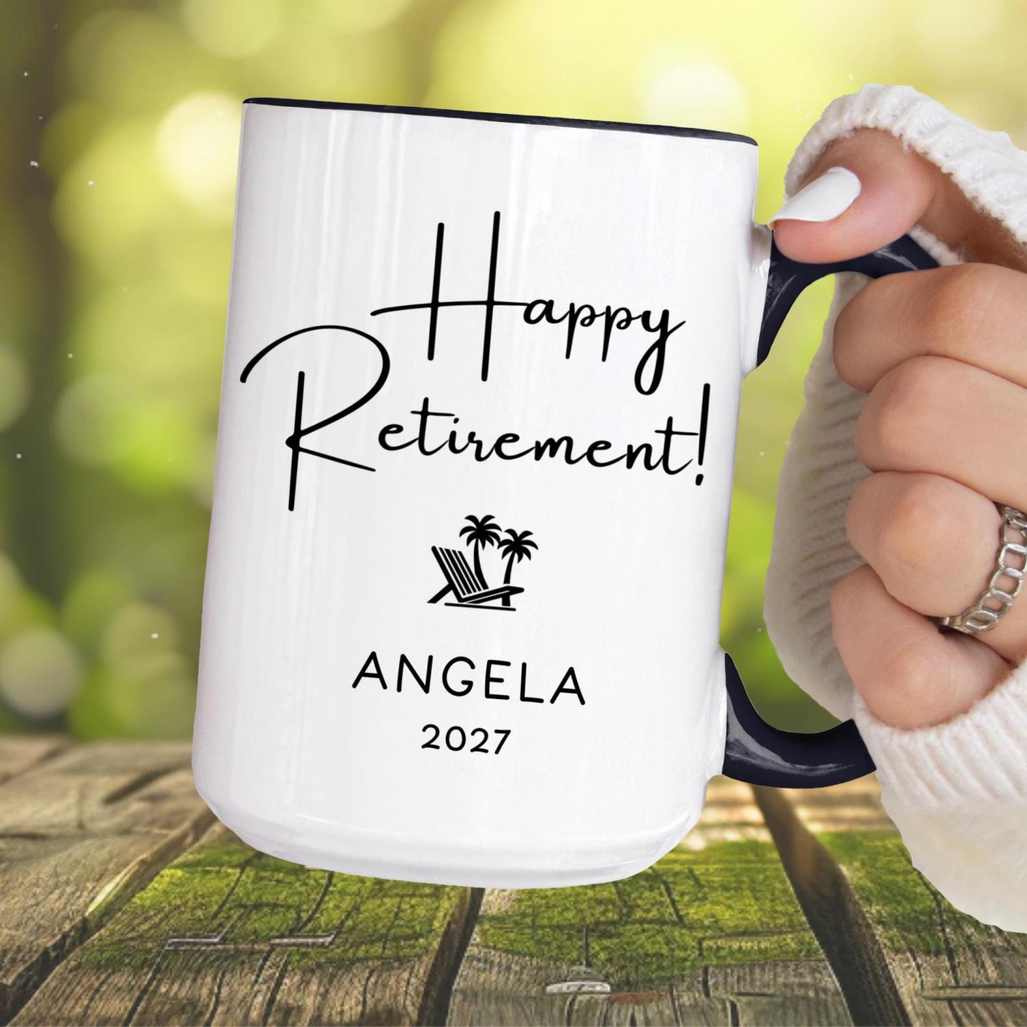 Funny Retirement Gift Personalized Coffee Mug, New Benefits Package