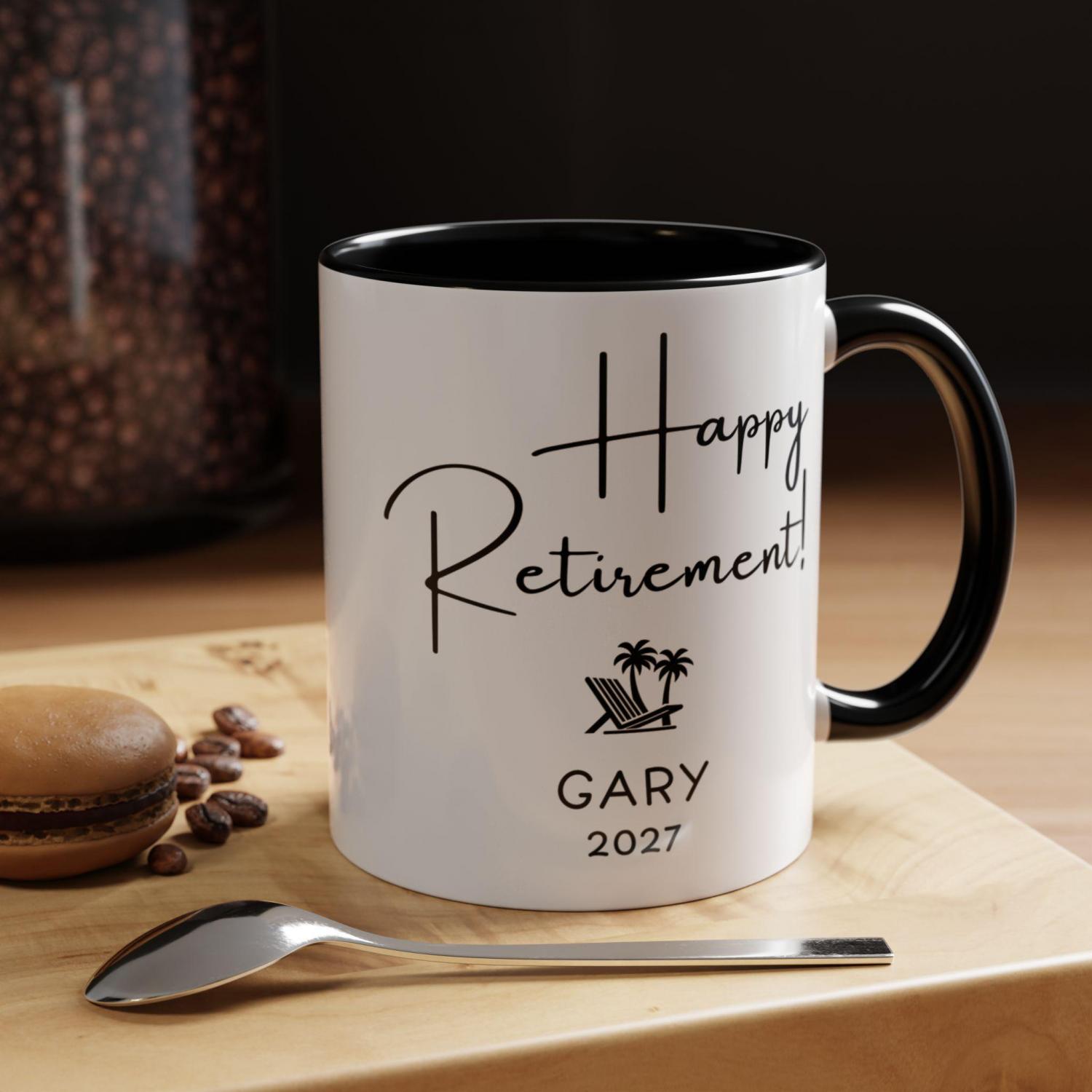 Funny Retirement Gift Personalized Coffee Mug, New Benefits Package
