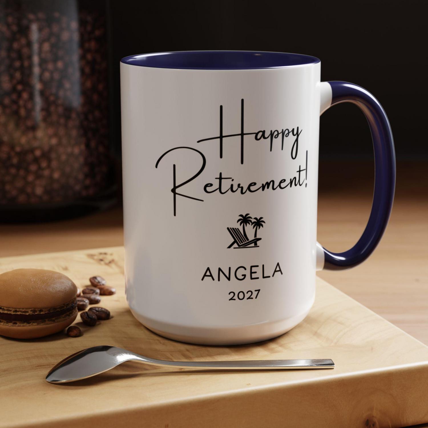 Funny Retirement Gift Personalized Coffee Mug, New Benefits Package