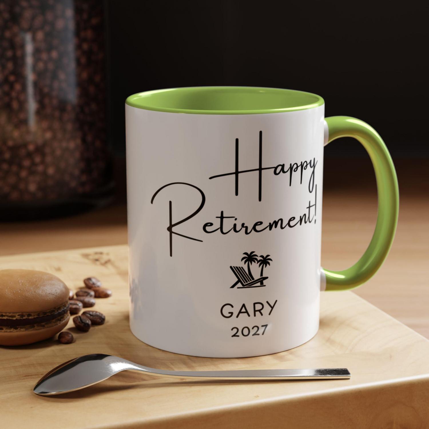 Funny Retirement Gift Personalized Coffee Mug, New Benefits Package