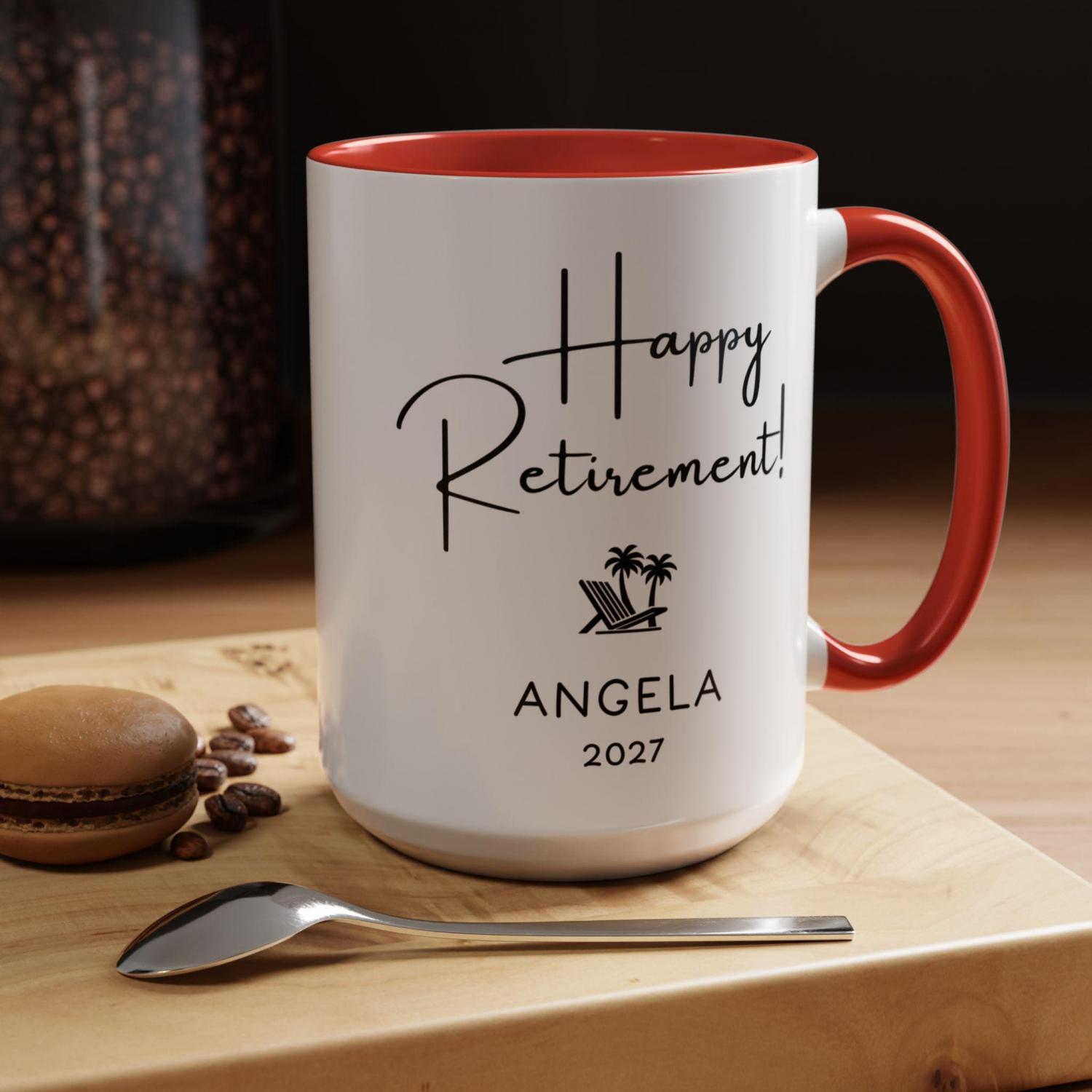 Funny Retirement Gift Personalized Coffee Mug, New Benefits Package
