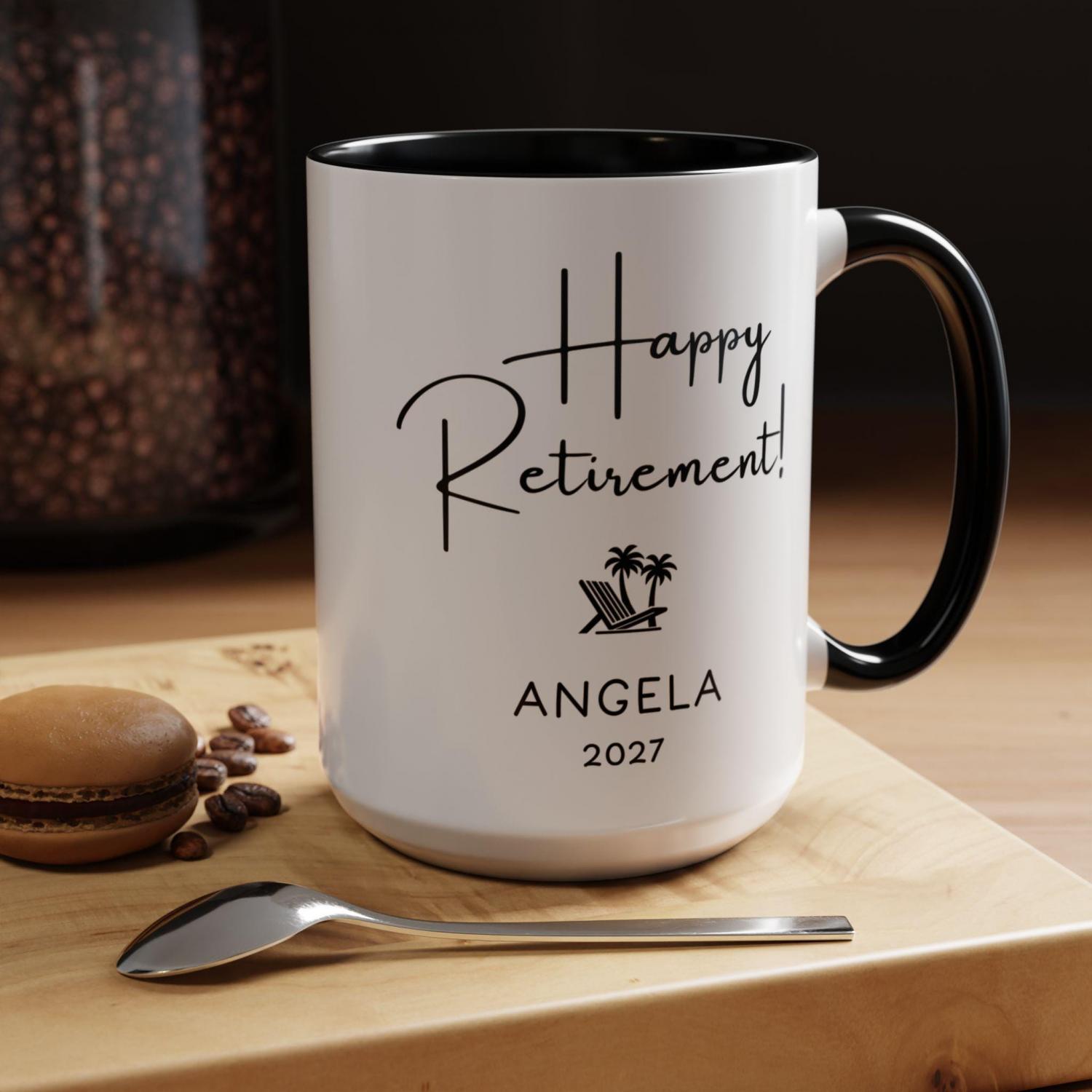 Funny Retirement Gift Personalized Coffee Mug, New Benefits Package