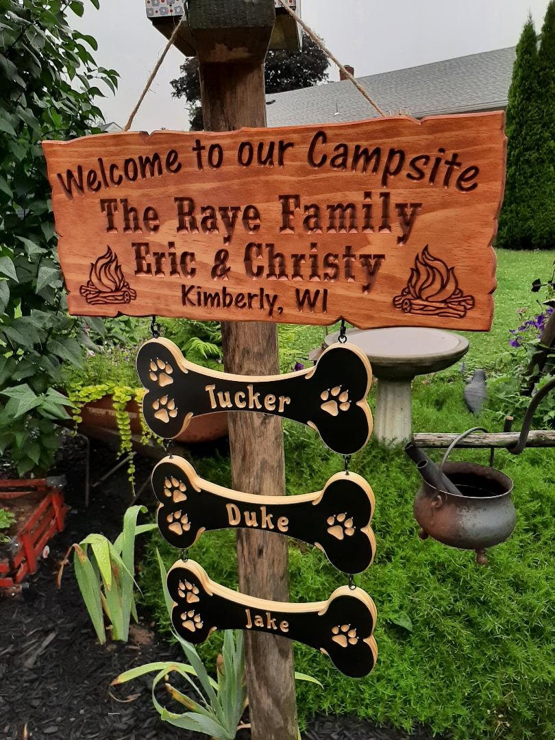 Personalized Camp sign,cottage sign,Family name camper sign, camp sign,Camping,Cabin sign, established sign
