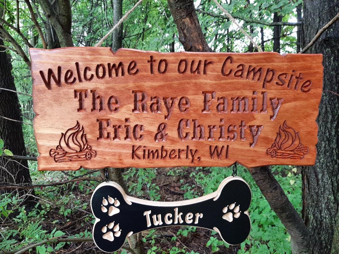 Personalized Camp sign,cottage sign,Family name camper sign, camp sign,Camping,Cabin sign, established sign