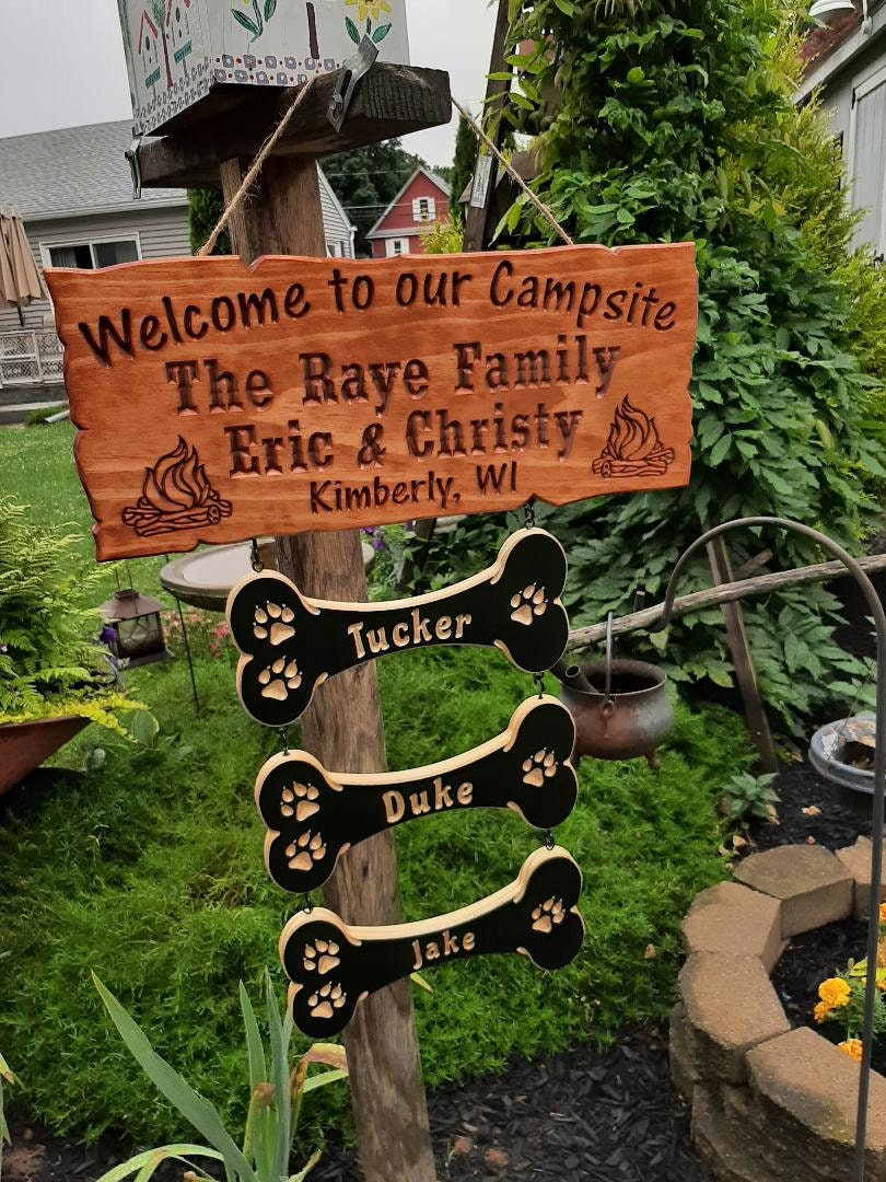 Personalized Camp sign,cottage sign,Family name camper sign, camp sign,Camping,Cabin sign, established sign