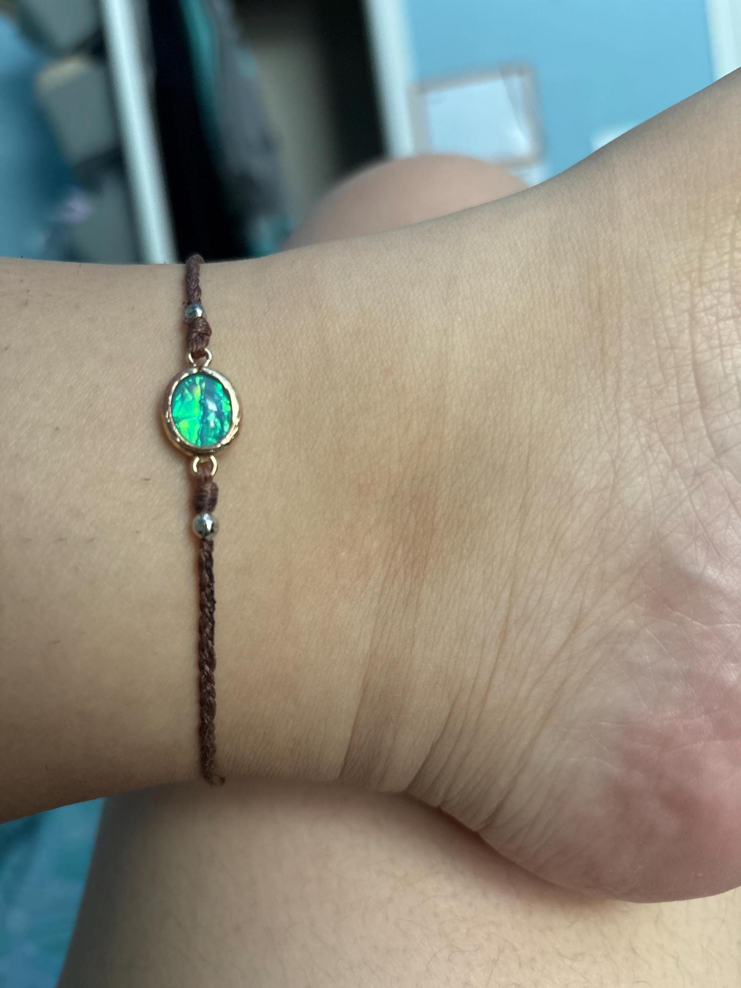 Hawaiian opal anklet, surfer beach anklet, anklet for woman, gift for her, turquoise anklet, sea anklet bracelet , beach jewelry, crystal