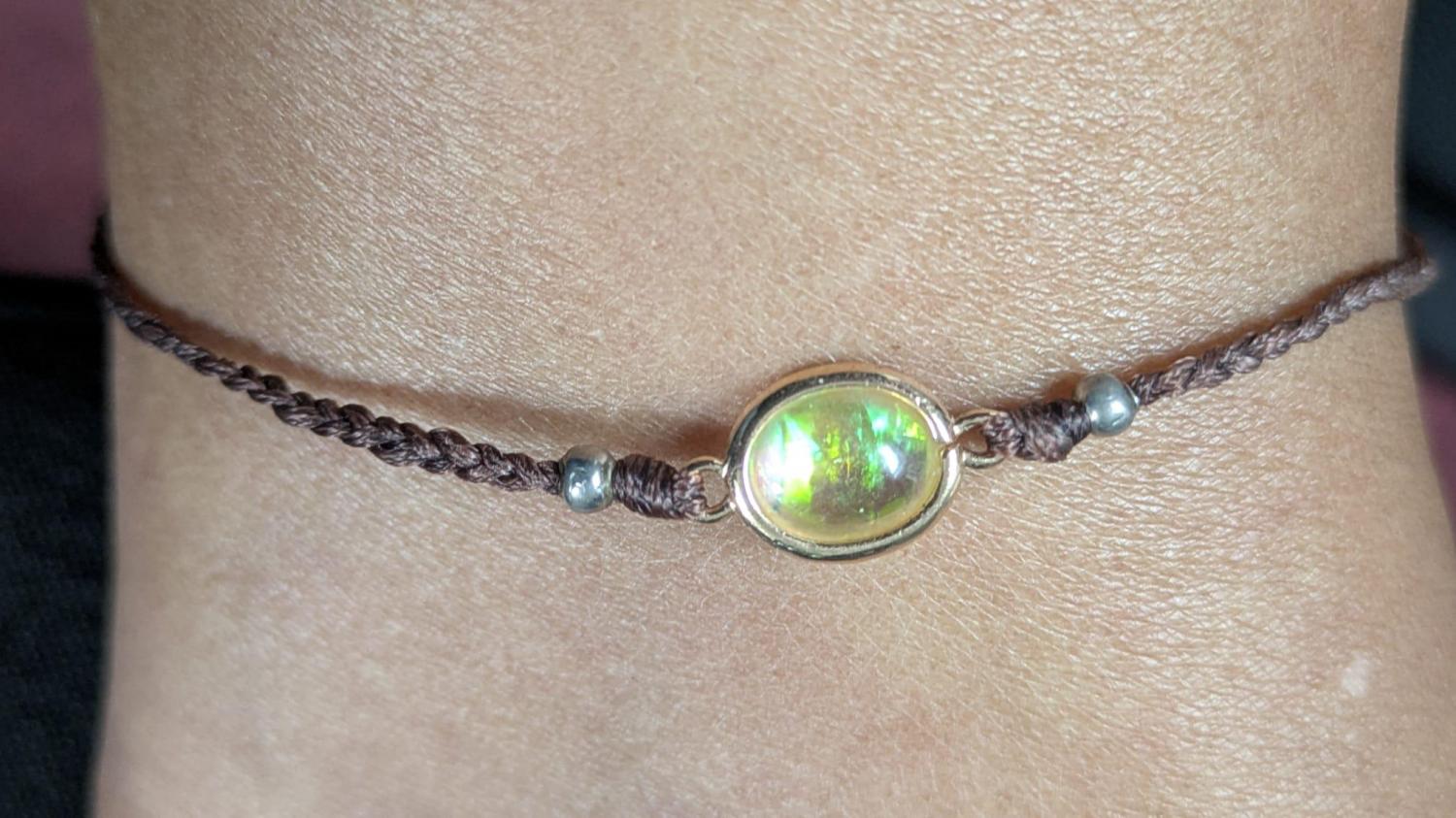 Hawaiian opal anklet, surfer beach anklet, anklet for woman, gift for her, turquoise anklet, sea anklet bracelet , beach jewelry, crystal