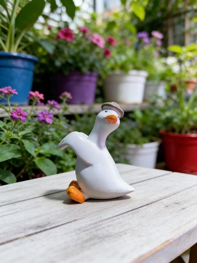 Cute Duck Pot Hanger, Resin Garden Decor, 3 Design Goose Plant Hangers, Cute Planter Rim Pendent Figurines
