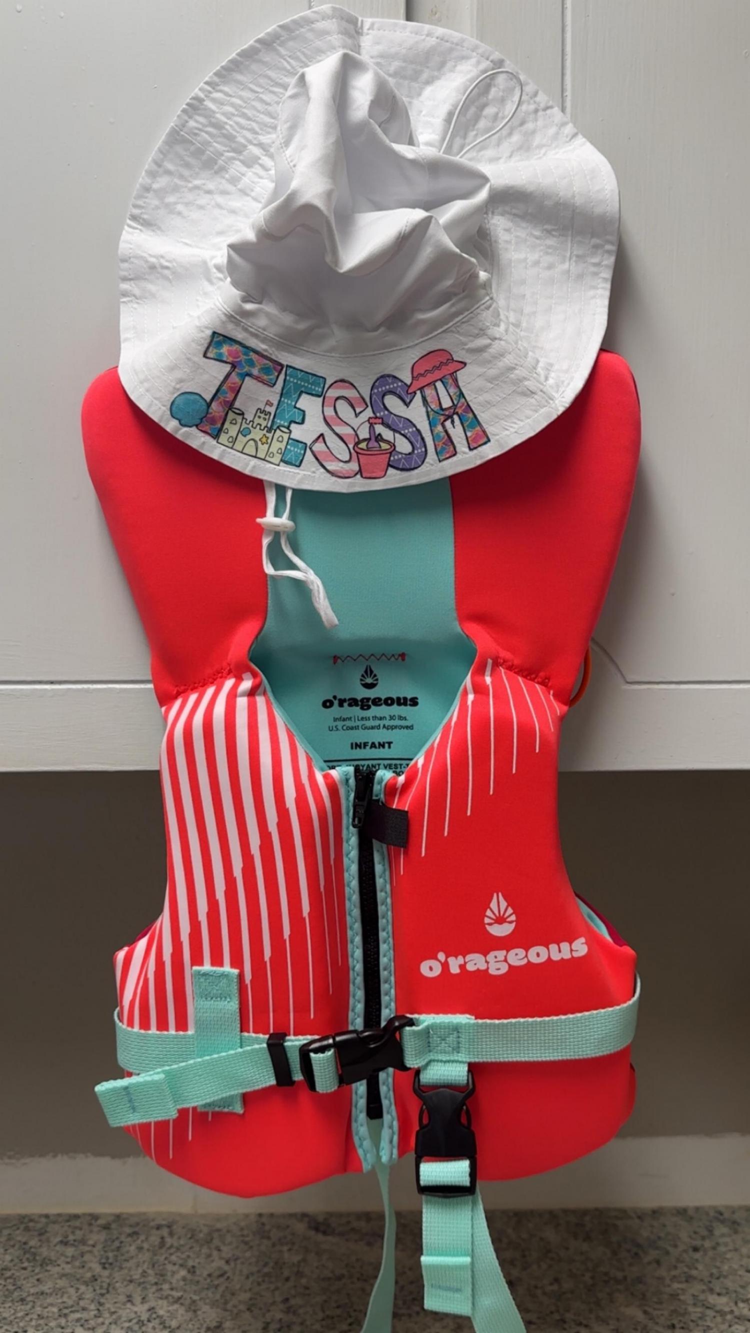 Personalized Name Baby Toddler Kids UV Sun protection bucket hat, beach hag, pool hat, summer hat, beach wear , baby sun
