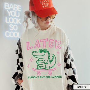 Last Day of School Shirt Comfort Colors End of Year Teacher Shirt See You Later Alligator Teacher Summer Tee Teacher Team Shirt Teacher Gift