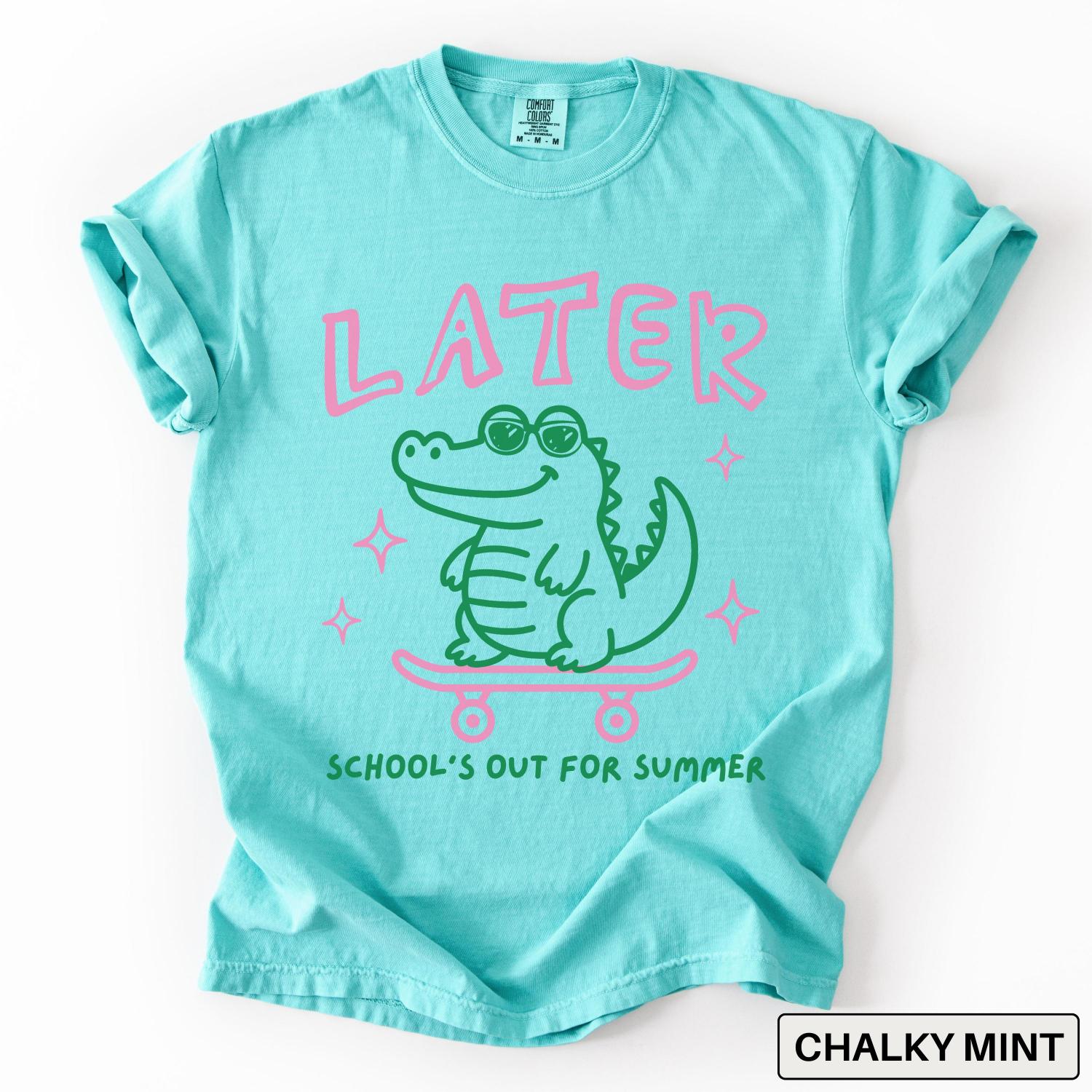 Last Day of School Shirt Comfort Colors End of Year Teacher Shirt See You Later Alligator Teacher Summer Tee Teacher Team Shirt Teacher Gift