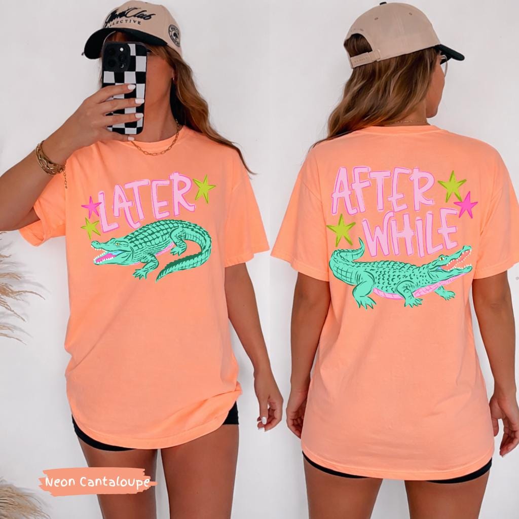 Later Gator Alligator Summer Comfort Colors® Shirt | After A While Crocodile Summer Vacation Tee Tshirt | After While Summer Beach Shirt