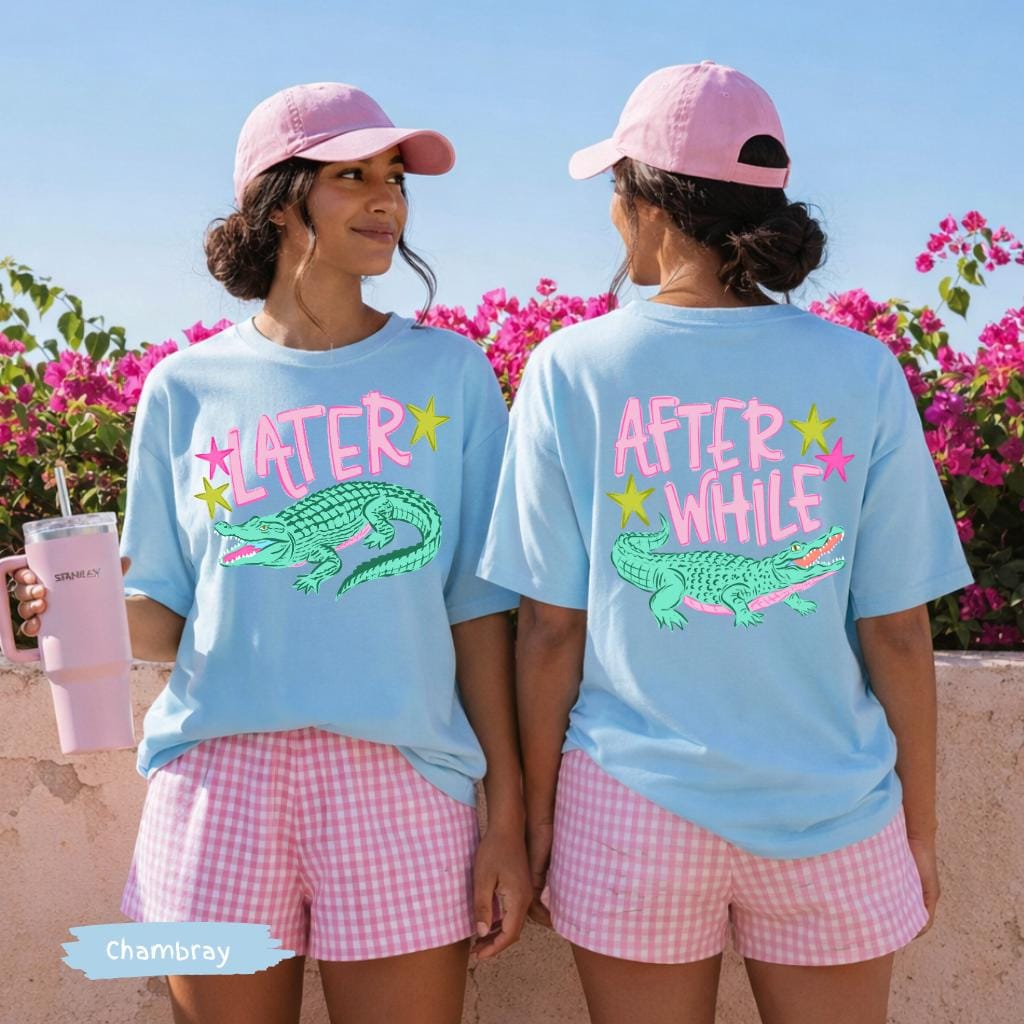 Later Gator Alligator Summer Comfort Colors® Shirt | After A While Crocodile Summer Vacation Tee Tshirt | After While Summer Beach Shirt