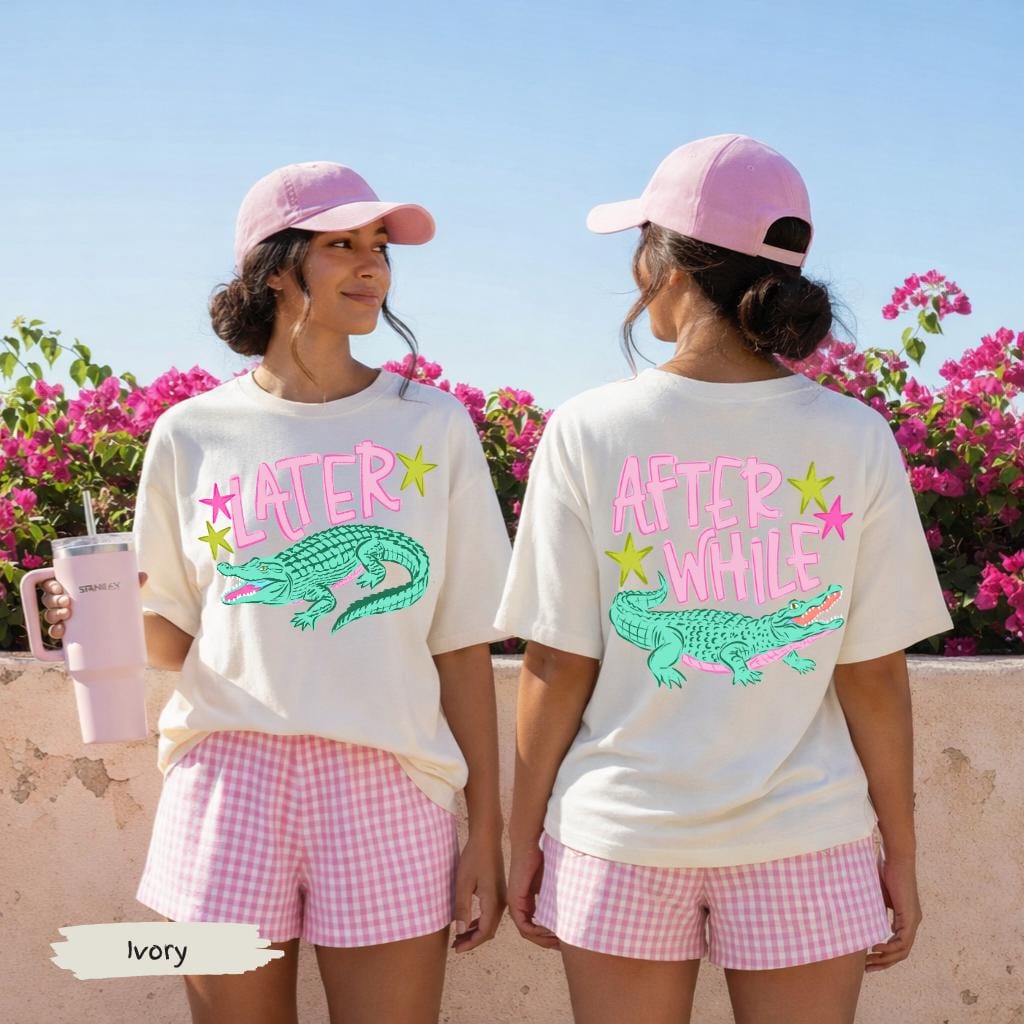 Later Gator Alligator Summer Comfort Colors® Shirt | After A While Crocodile Summer Vacation Tee Tshirt | After While Summer Beach Shirt