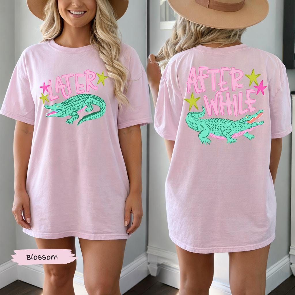 Later Gator Alligator Summer Comfort Colors® Shirt | After A While Crocodile Summer Vacation Tee Tshirt | After While Summer Beach Shirt