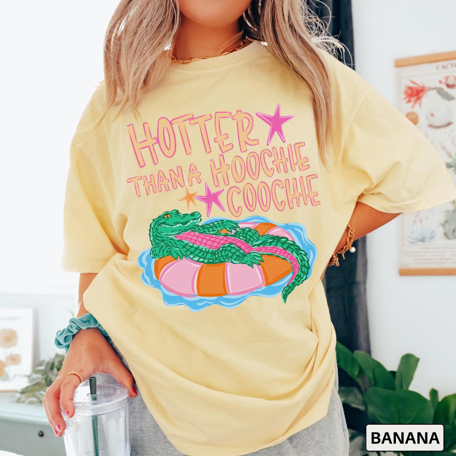 Funny Alligator Summer Tank Top Comfort Colors Retro Gator Graphic Tee Trendy Aesthetic Beach Tshirt Cute Boho Tee Vintage Style Shirt