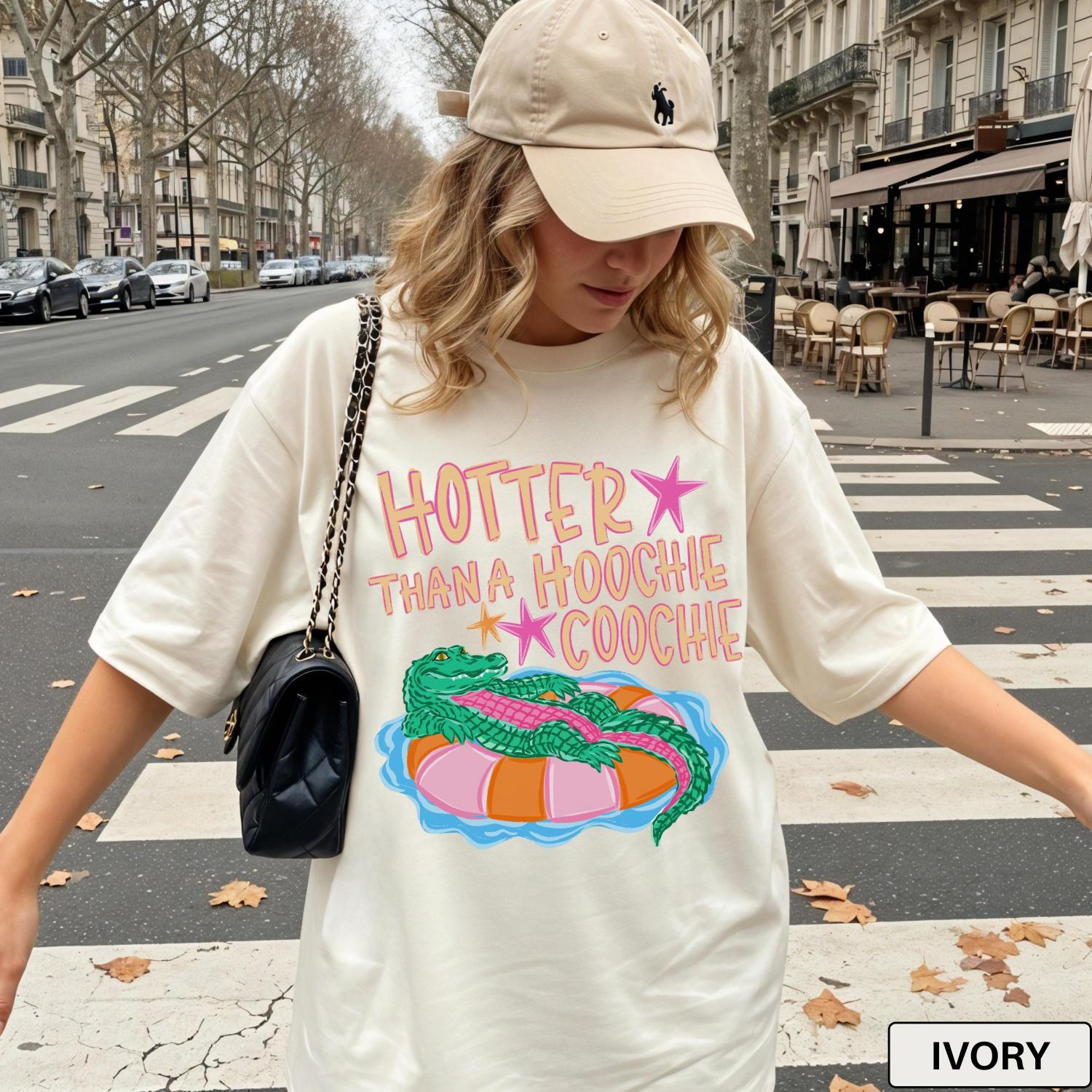 Funny Alligator Summer Tank Top Comfort Colors Retro Gator Graphic Tee Trendy Aesthetic Beach Tshirt Cute Boho Tee Vintage Style Shirt