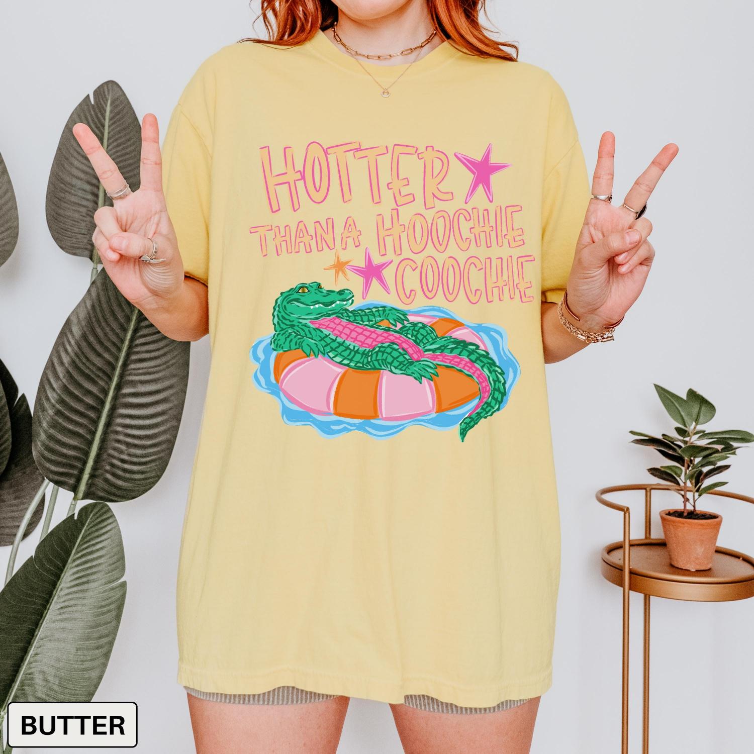 Funny Alligator Summer Tank Top Comfort Colors Retro Gator Graphic Tee Trendy Aesthetic Beach Tshirt Cute Boho Tee Vintage Style Shirt