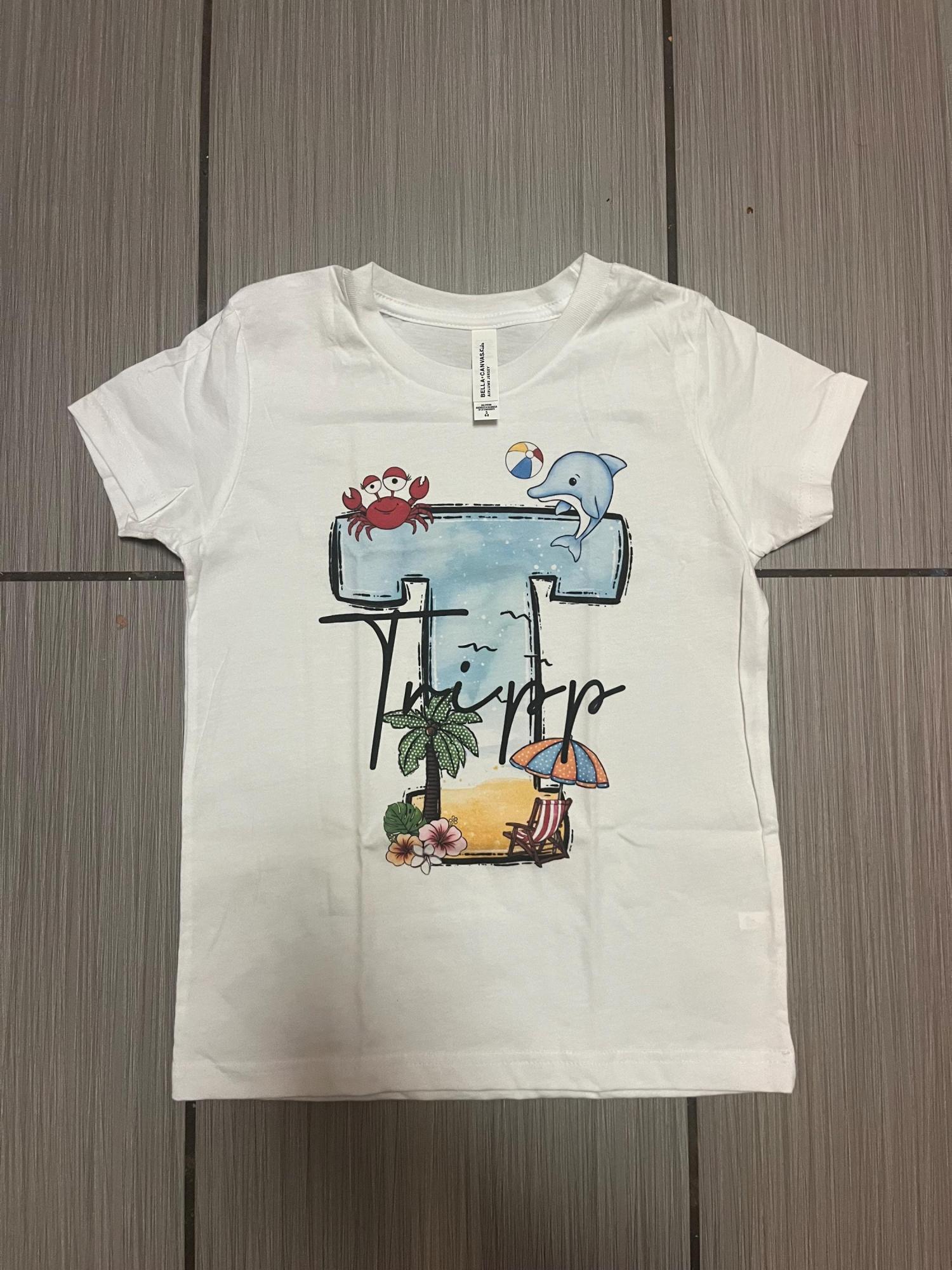 Personalized Kid Summer Shirts-Kids Vacation Shirts-Kids Beach Shirts-Custom Kid Vacation Shirts-Kid Vacation Tees-Kids Name Tee