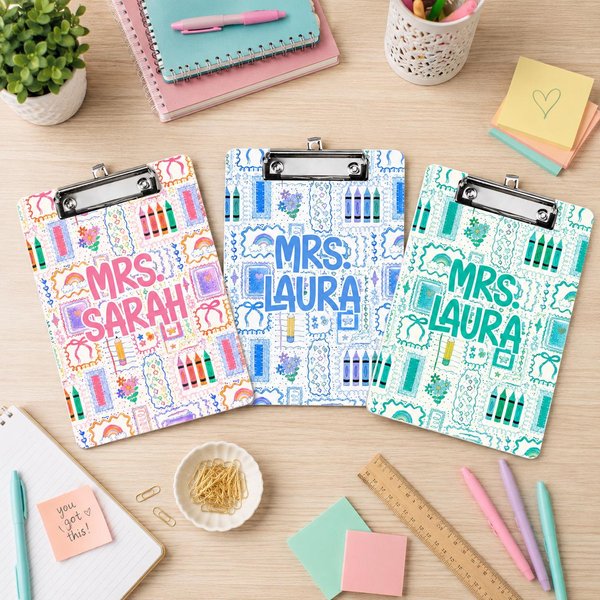 Custom Teacher Gifts, Custom Acrylic Clipboard With Teacher Name, Elements Teacher Clipboard, Back To School Teacher Appreciation Gift