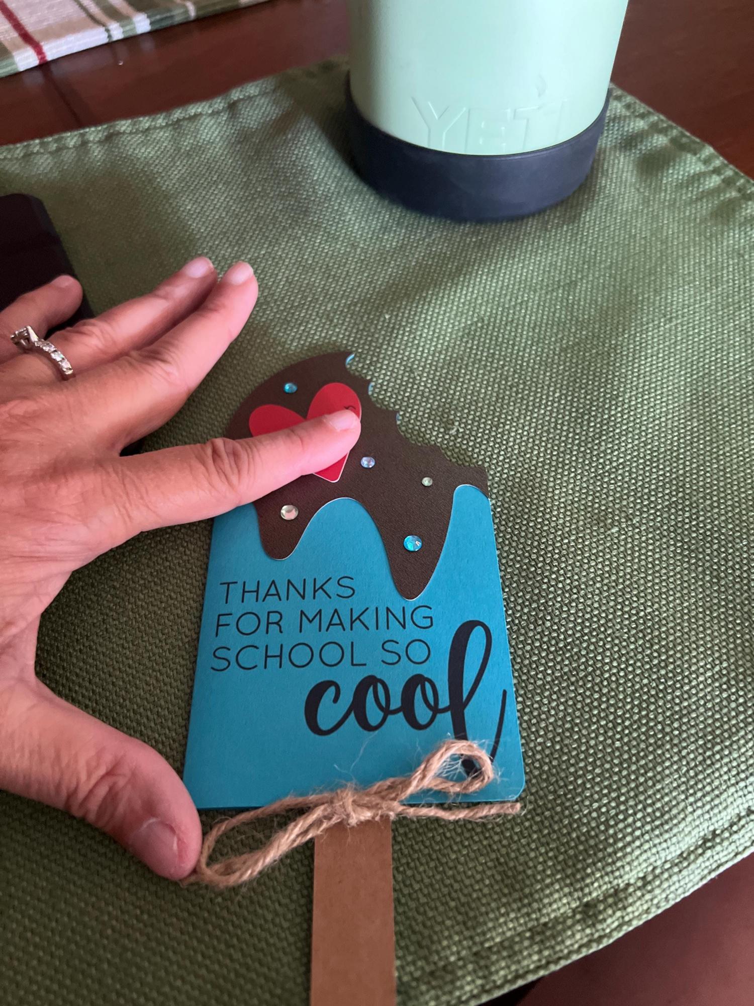 Popsicle/Ice Cream Pop Teacher Card/Gift Card Holder - Perfect Gift for Teacher Appreciation, Last Day of School, Christmas, etc.