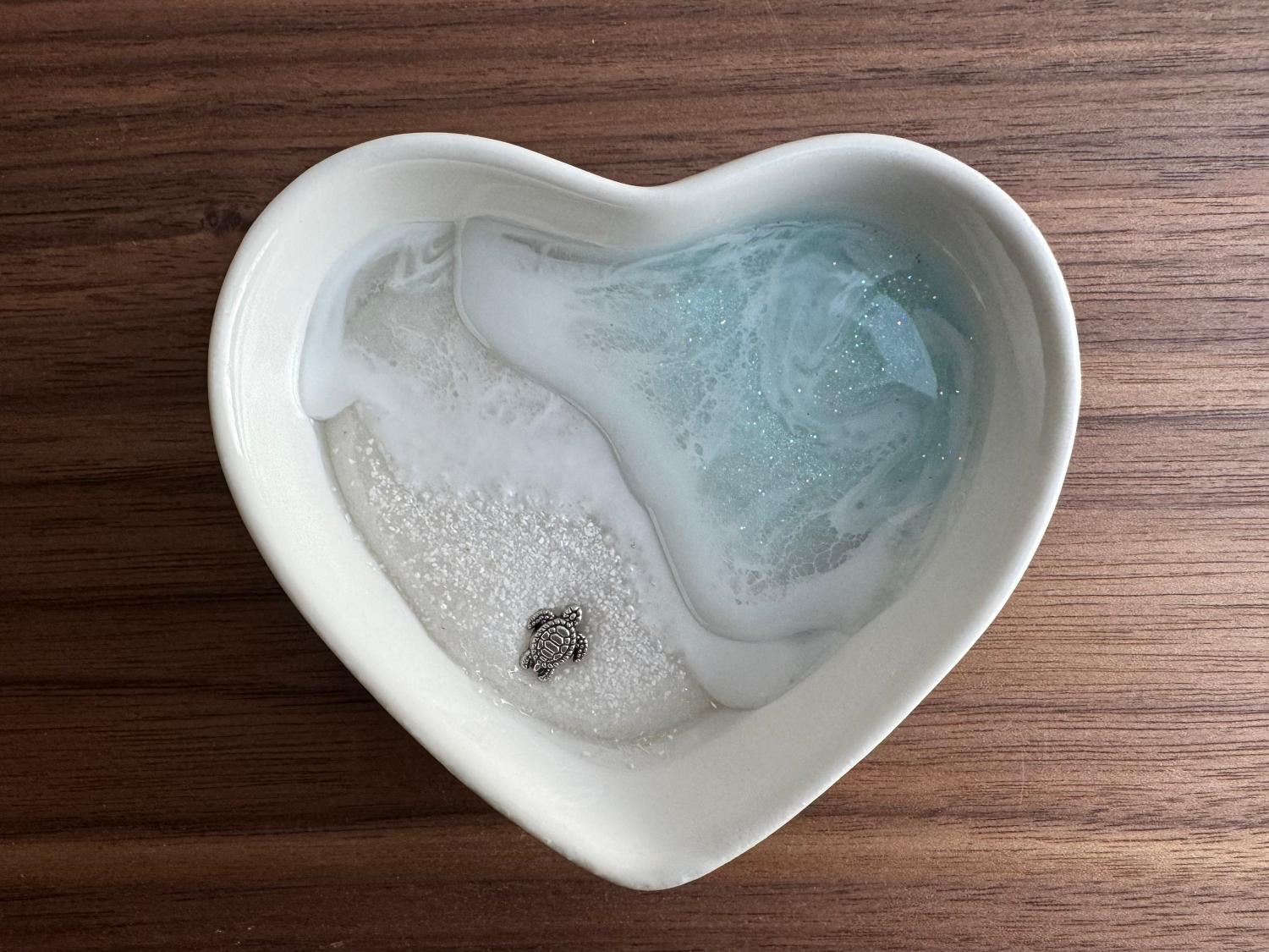 Personalized Turtle Ring Dish Custom Wedding Engagement Gift Jewelry Tray Holder