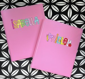 Personalized Pocket Folder (with Prongs!) Pencil Box, Pencil Pouch, zipper Pouch-  Back to school -UVDTF Kindergarten first second third