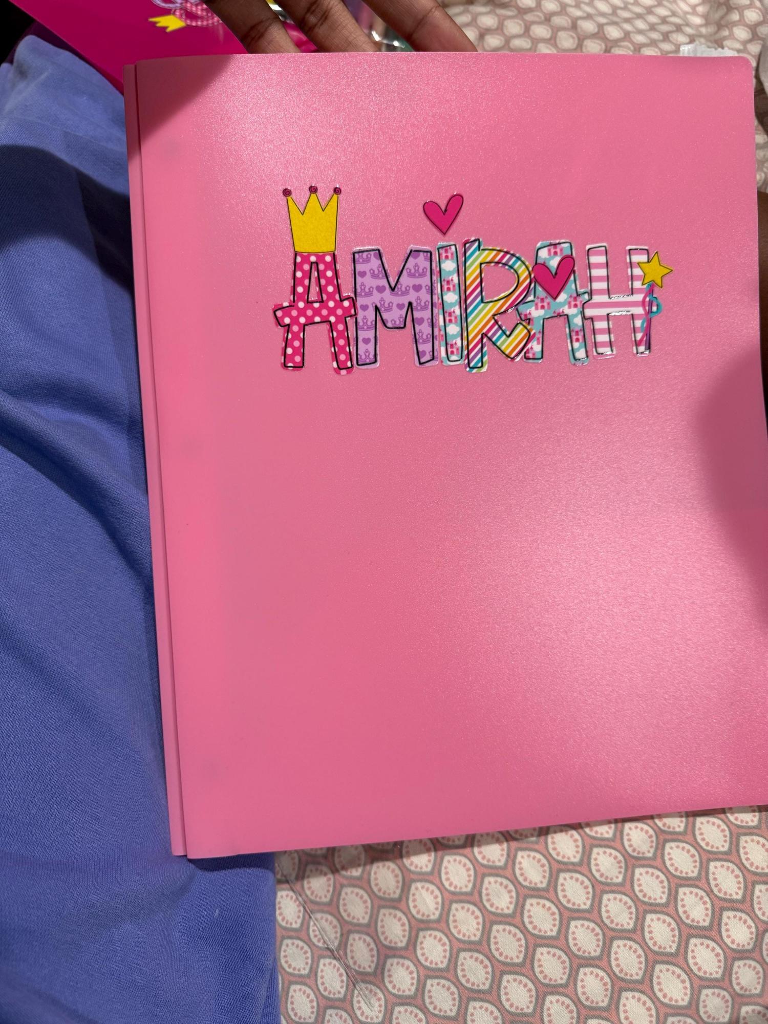 Personalized Pocket Folder (with Prongs!) Pencil Box, Pencil Pouch, zipper Pouch-  Back to school -UVDTF Kindergarten first second third