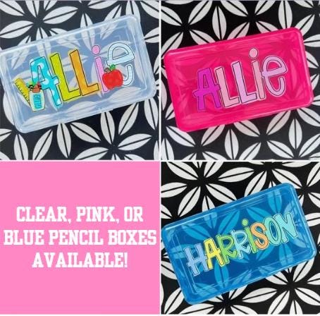 Personalized Pocket Folder (with Prongs!) Pencil Box, Pencil Pouch, zipper Pouch-  Back to school -UVDTF Kindergarten first second third