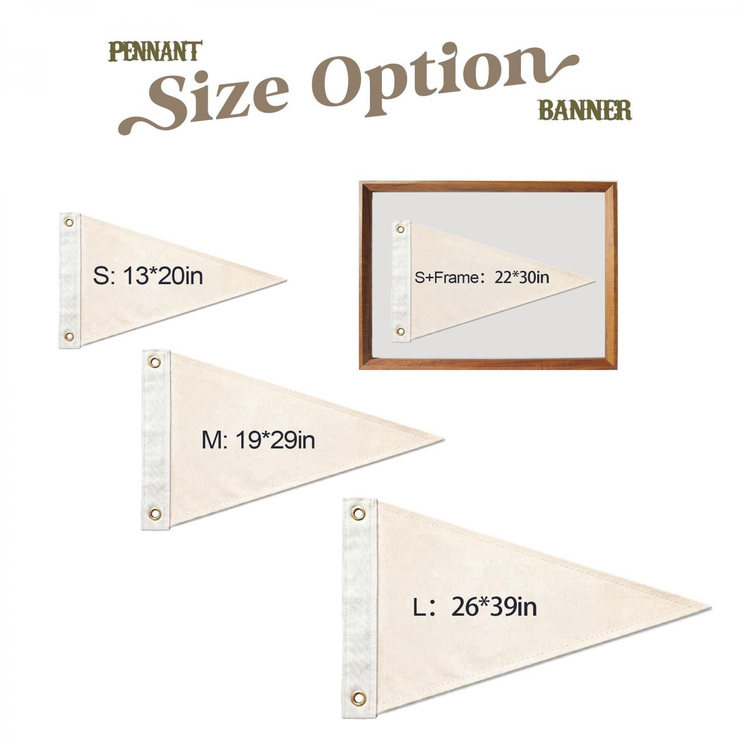 Custom Embroidered Vintage Pennant Flag, Personalized Name Pendant Flag, Retro Wall Decor, Unique Home Office Boy Room Decor