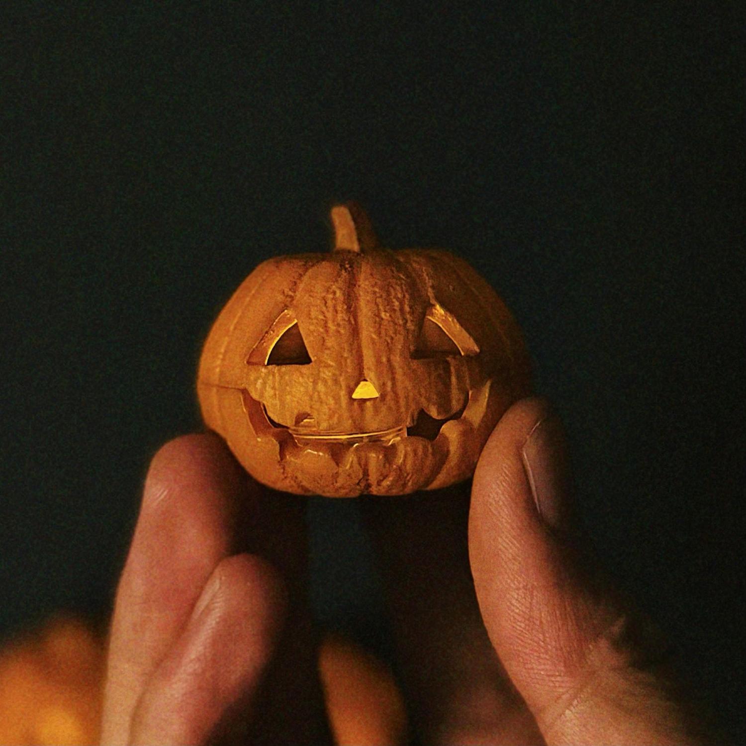 Indoor Halloween Pumpkin Lantern, Hand-Painted Halloween Jack O Lanterns, Halloween Gifts for Kids