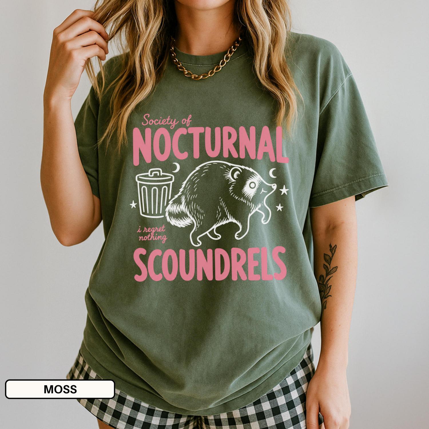 Jimothy Shirt, Viral Raccoon Seattle Cryptid, Meme Tee, Society of Nocturnal Scoundrels, Trash Panda, Sarcastic Shirt, Comfort Colors Shirt