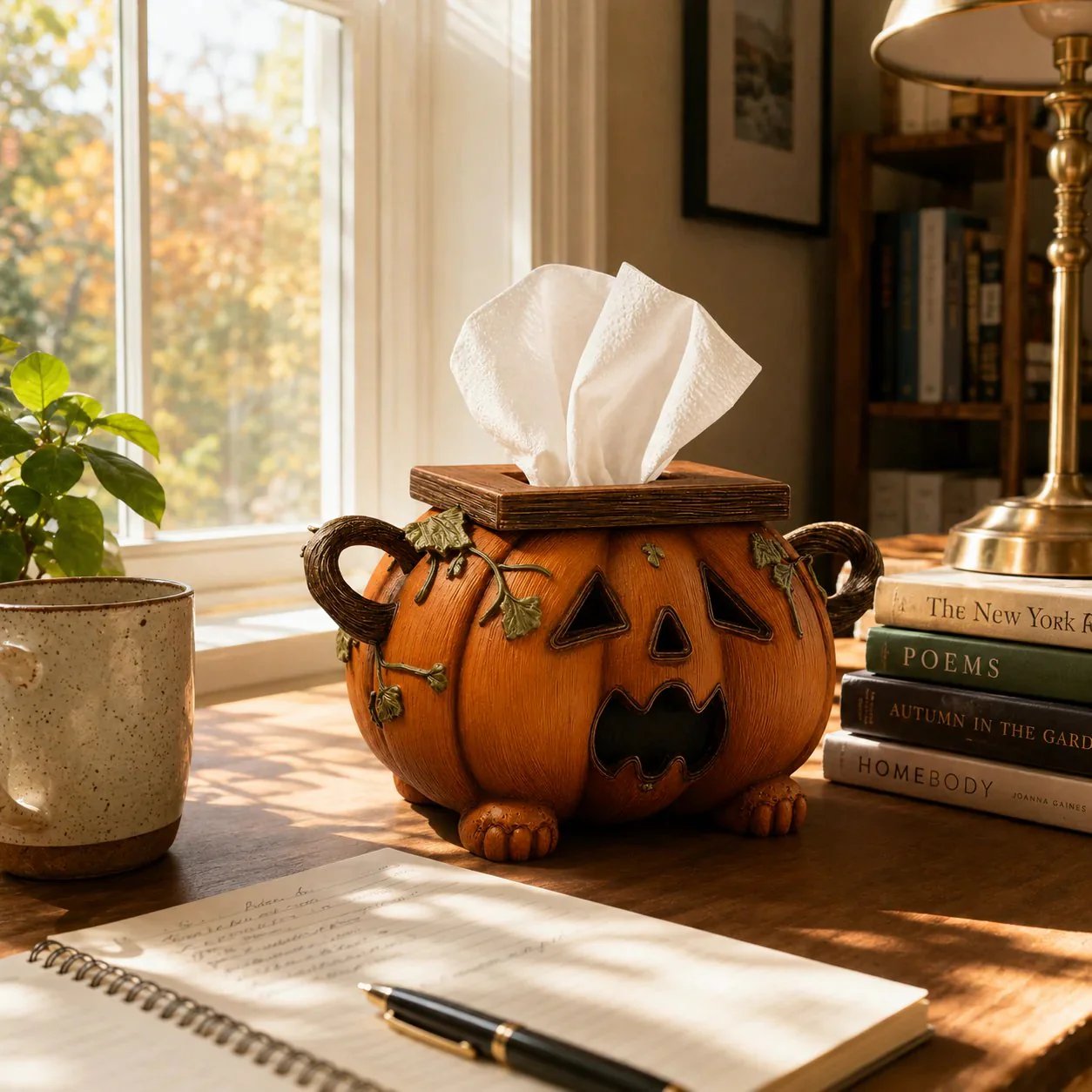 🏆Flash Sale⚡ 5K+ SOLD! 🎃 Pumpkin Halloween Tissue Box Cover-Turn Your Everyday Tissue Box Into A Spooky Fall Decoration