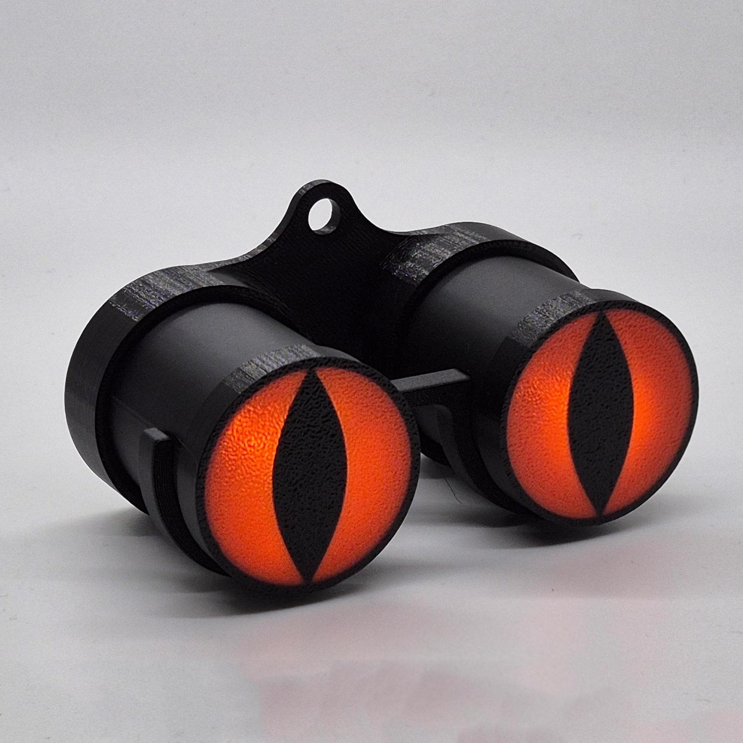 MINI Creepy Glowing Eyes Halloween Decoration - Remote Control, Timer, Battery Powered, Place Anywhere!