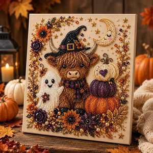 Halloween Ghost Pearl Art Kit for Adults DIY Pearl Painting Craft Kit Beginner Friendly Halloween Pearl Diamond Art Wall Decor