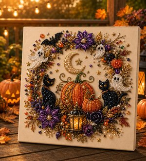 👻 Halloween Ghost Pearl Art DIY Kit