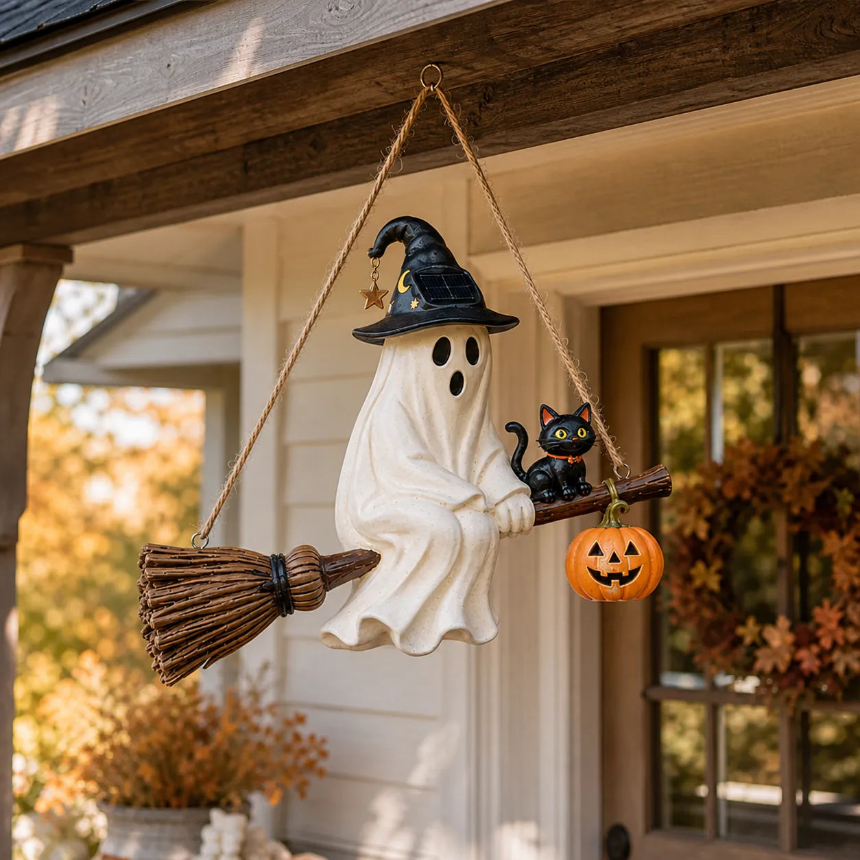 🌙Solar Ghost Hanging Light ——From Daylight Charm to Evening Glow