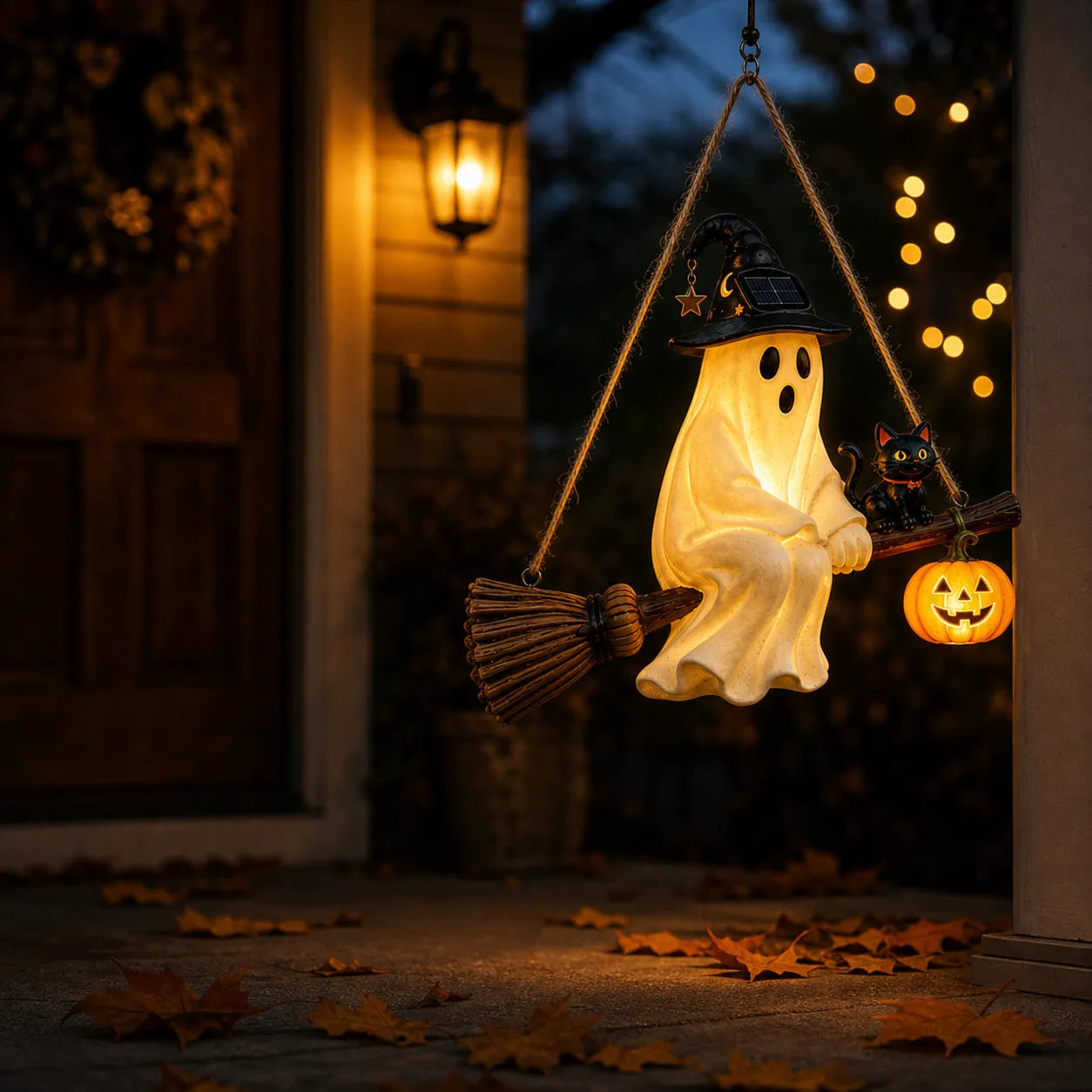 🌙Solar Ghost Hanging Light ——From Daylight Charm to Evening Glow
