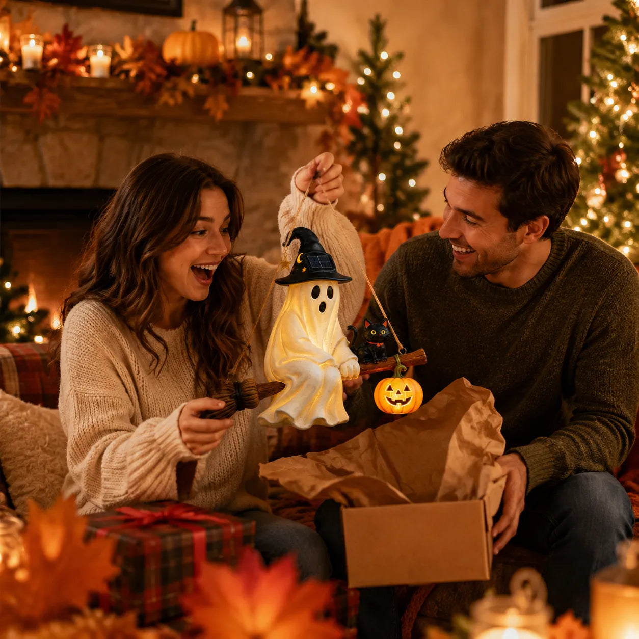 🌙Solar Ghost Hanging Light ——From Daylight Charm to Evening Glow