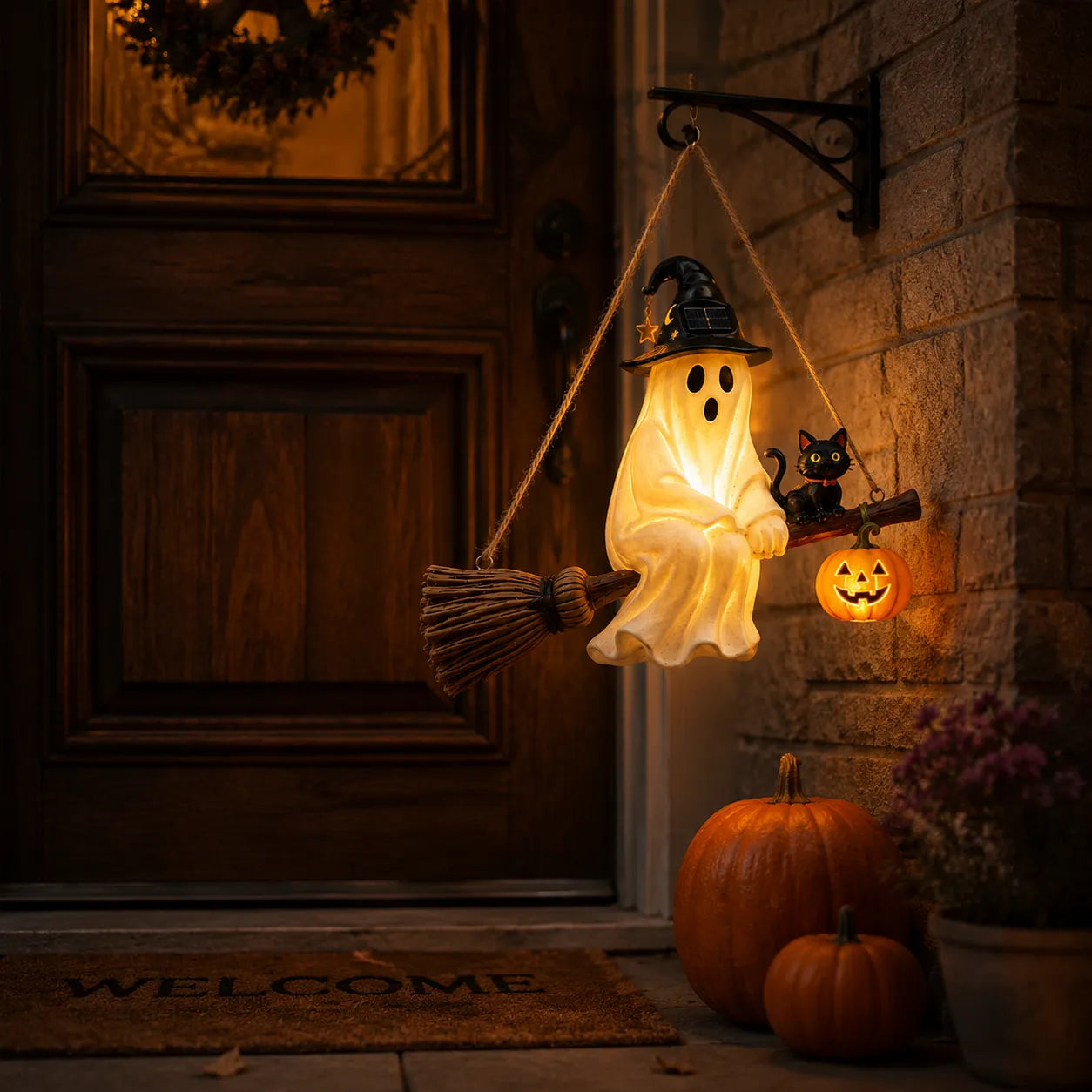 🌙Solar Ghost Hanging Light ——From Daylight Charm to Evening Glow