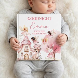 Personalized Fairy Bedtime Storybook with Custom Name, Soft Fairy Tale Nursery Keepsake, Early Education Reading Toy, Gift for Toddler Girls