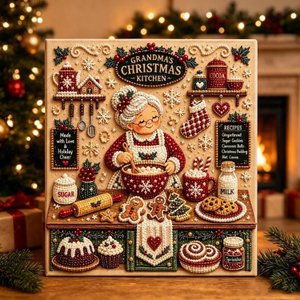 Christmas Pearl Diamond Painting Kit with Santa/Reindeer/Tree Design, Holiday Home Decor, Christmas/Birthday Gift for Adults/Kids/Crafters