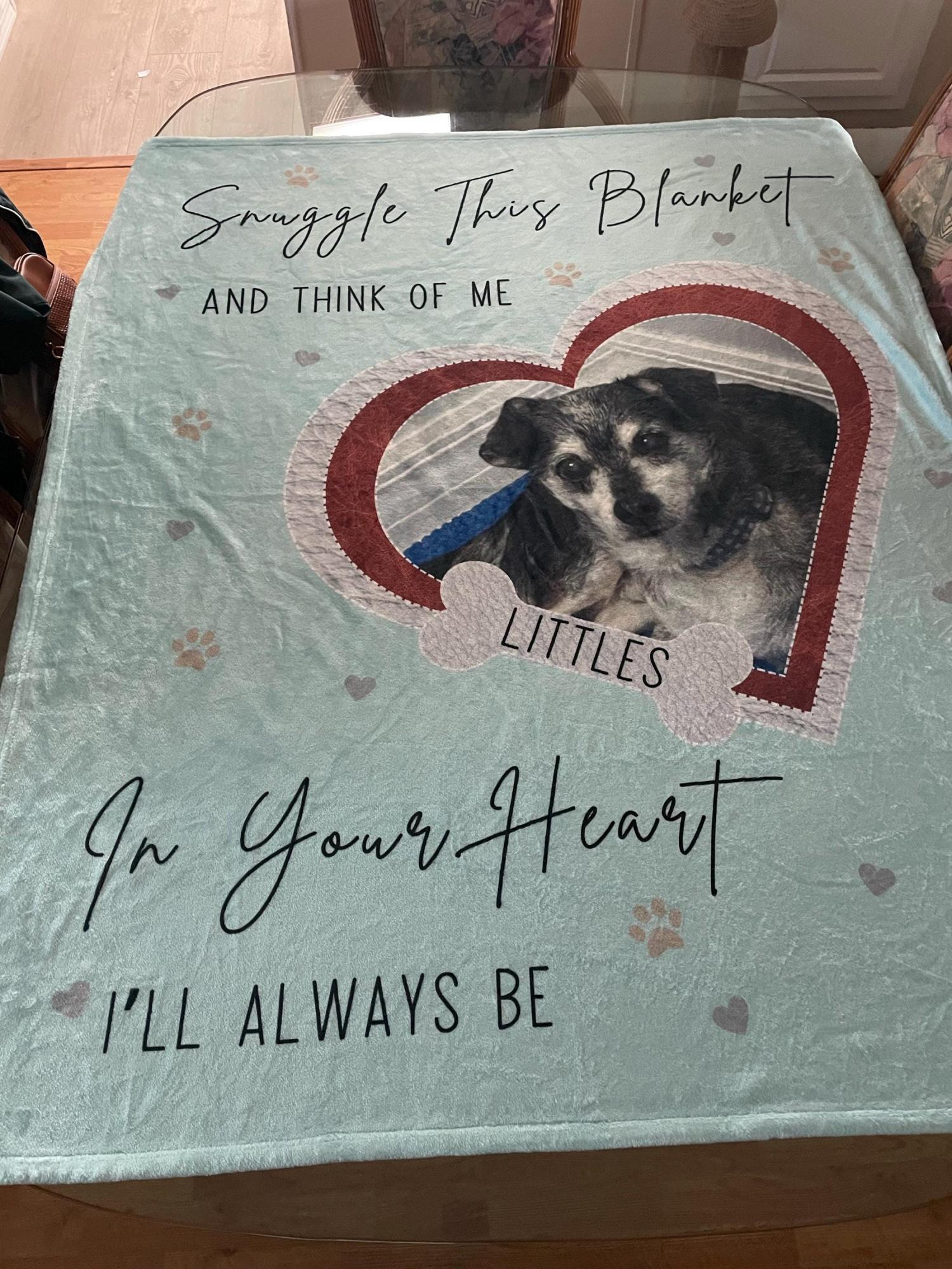Personalized Dog Memorial Photo Blanket Gift, Dog Loss Pet Memory Gifts, Pet Loss Keepsake Remembrance Gift For Dog Mom Dad Bereavement Gift