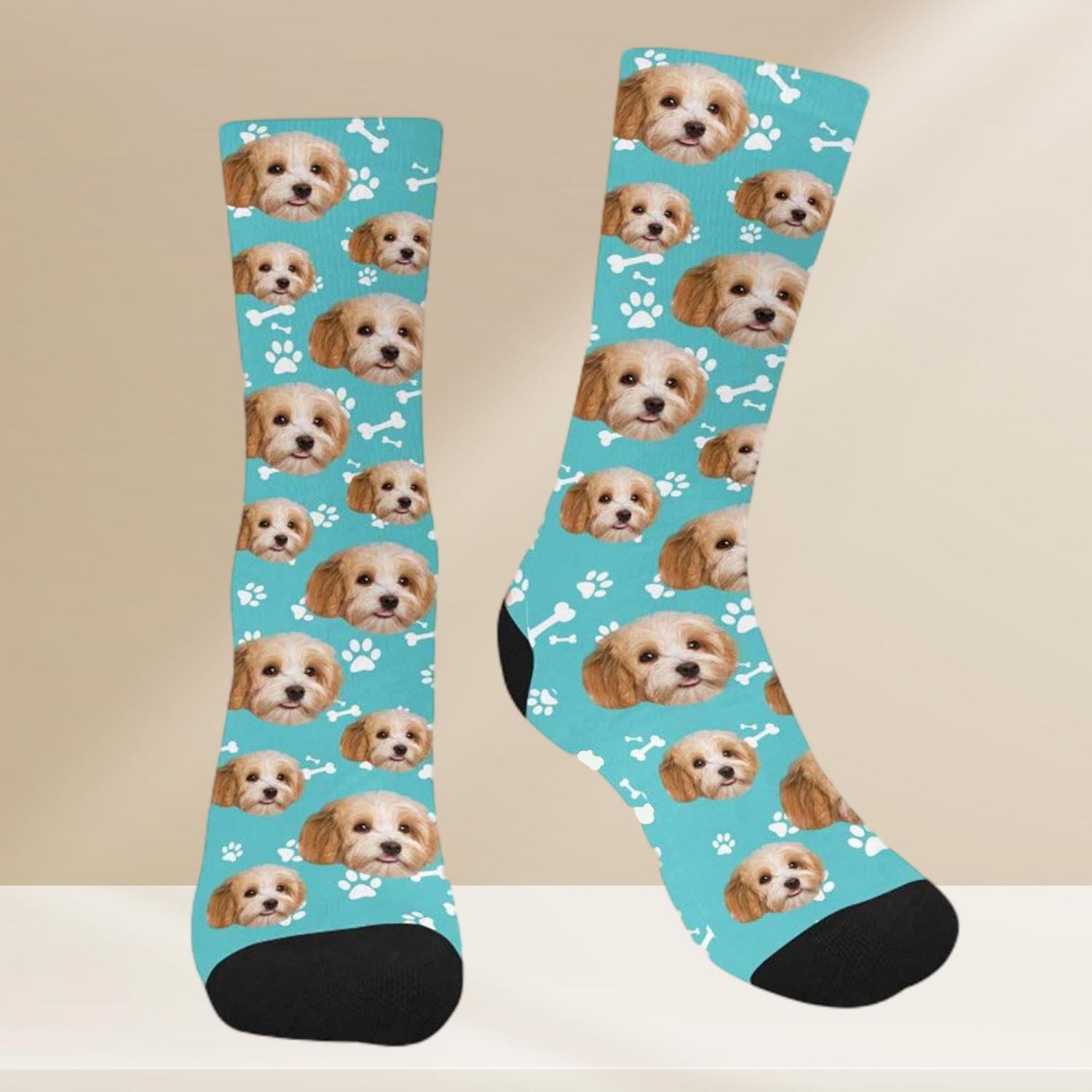Custom Pet Picture Blanket, Personalized Face Blankets, Dog Cat Memorial Gifts, Christmas Gift