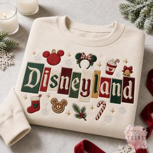 Christmas Castle Embroidered Sweatshirt, Magical Holiday Crewneck, Festive Winter Hoodie, Cute Christmas Gift, Holiday Party Shirt