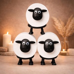 Sheep Toilet Paper Holder, Funny Farmhouse Bathroom Decor, Cute Sheep Bathroom Accessory, Unique Roll Holder, Birthday Gift for Sheep Lovers